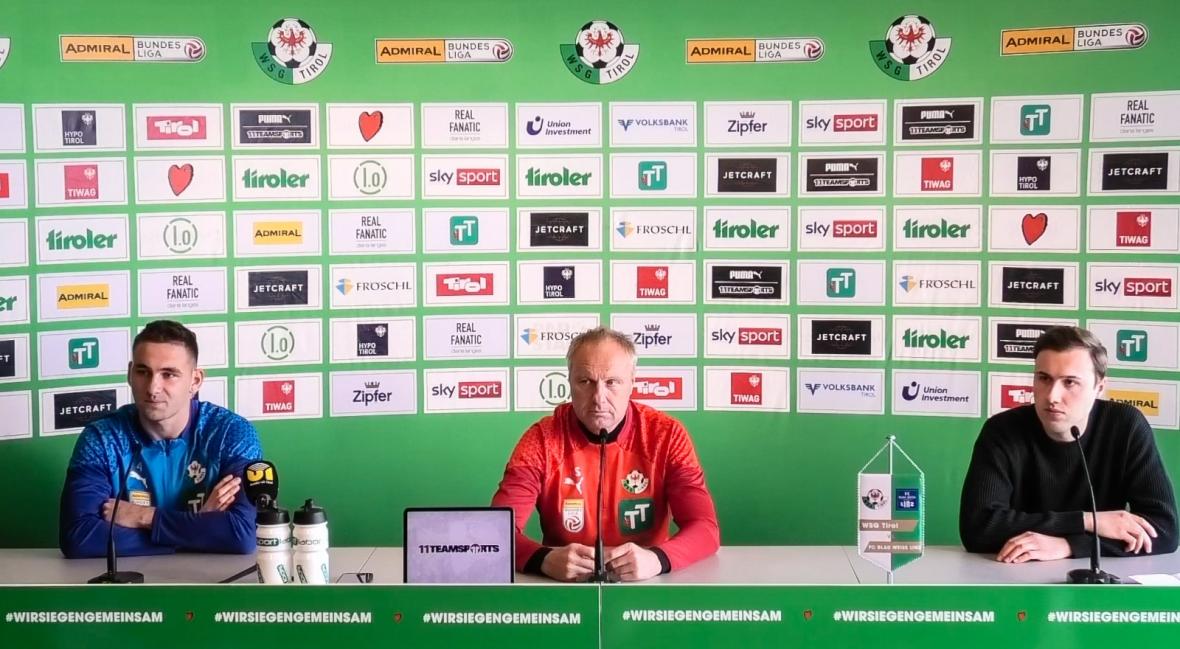 Pressekonferenz vor dem Heimspiel gegen Blau-Weiss Linz