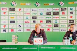 Pressekonferenz vor dem Auswärtsspiel in Klagenfurt