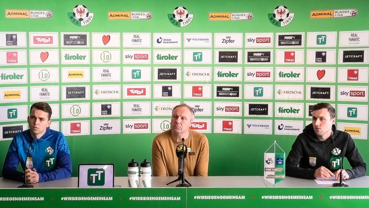 Pressekonferenz vor dem Auswärtsspiel beim FC Blau-Weiß Linz