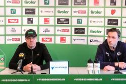 Pressekonferenz vor dem Heimspiel gegen Sturm