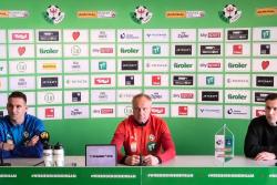 Pressekonferenz vor dem Heimspiel gegen Blau-Weiss Linz