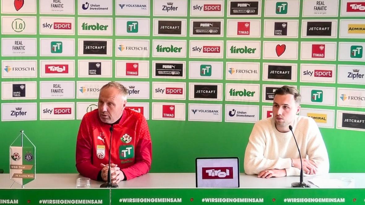 Pressekonferenz vor dem Heimspiel gegen Austria Wien