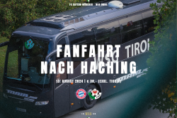 Fanfahrt zum Testspielkracher gegen den FC Bayern München