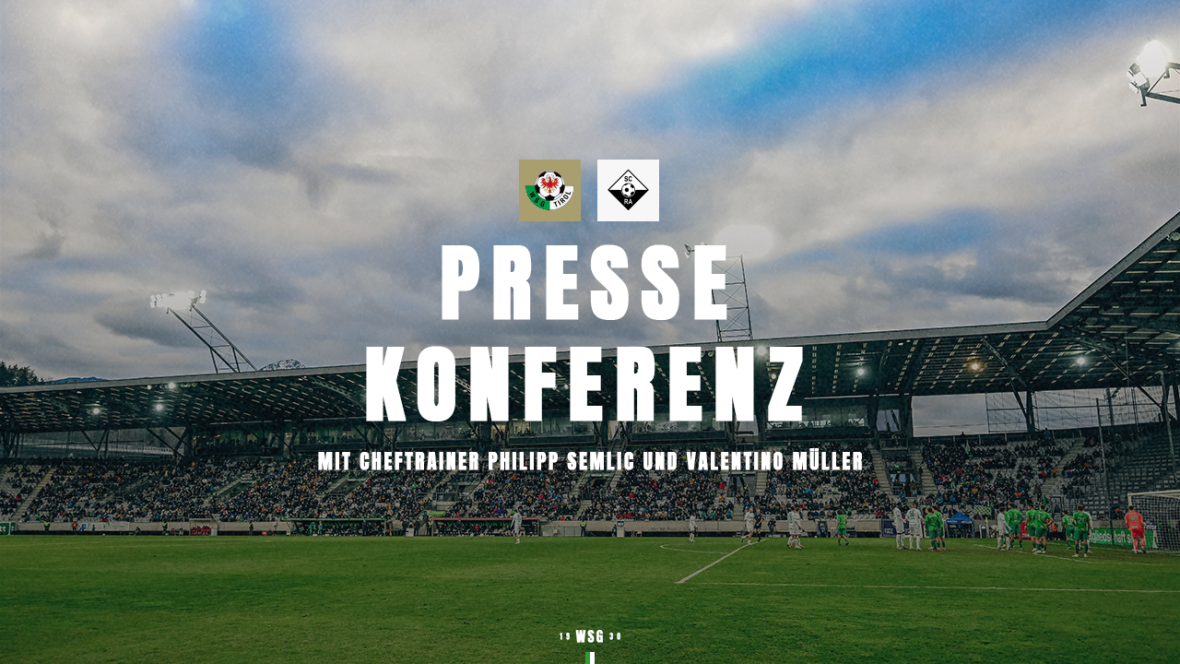 Pressekonferenz vor dem Doppel gegen den SCR Altach
