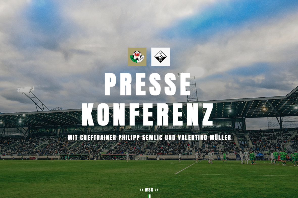Pressekonferenz vor dem Doppel gegen den SCR Altach