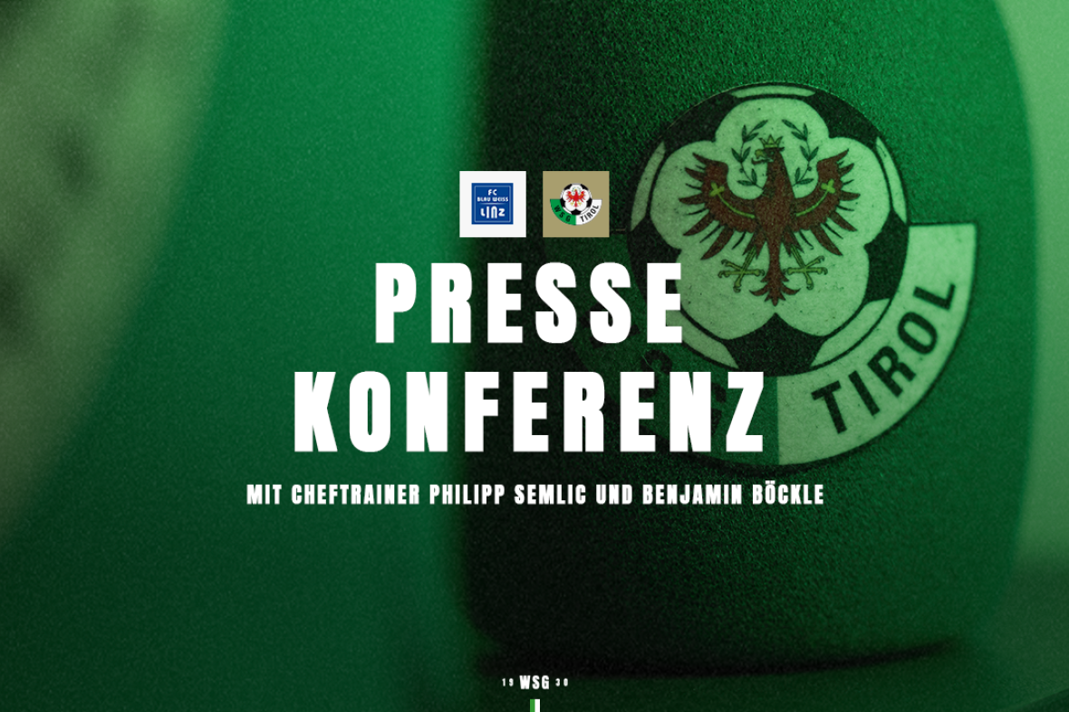 Pressekonferenz vor dem Auswärtsspiel gegen Blau-Weiß Linz