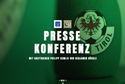 Pressekonferenz vor dem Auswärtsspiel gegen Blau-Weiß Linz