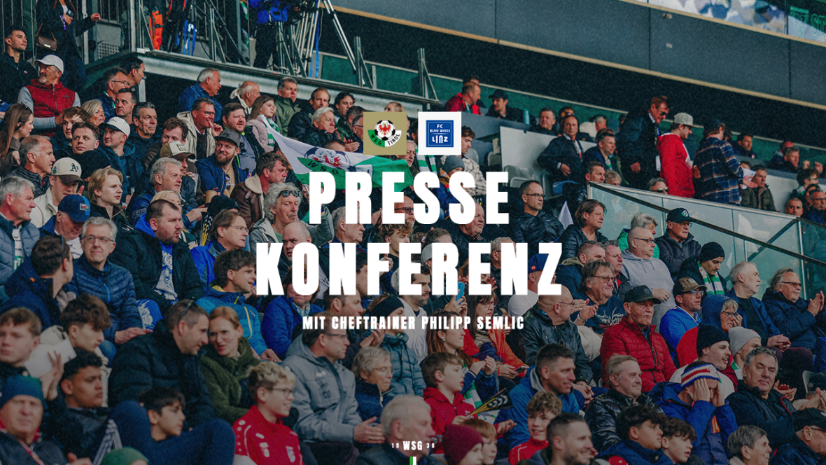 Pressekonferenz vor dem Heimspiel gegen Blau-Weiß Linz