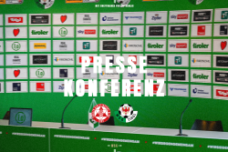Pressekonferenz vor dem Auswärtsspiel beim GAK | Qualifikationsdurchgang