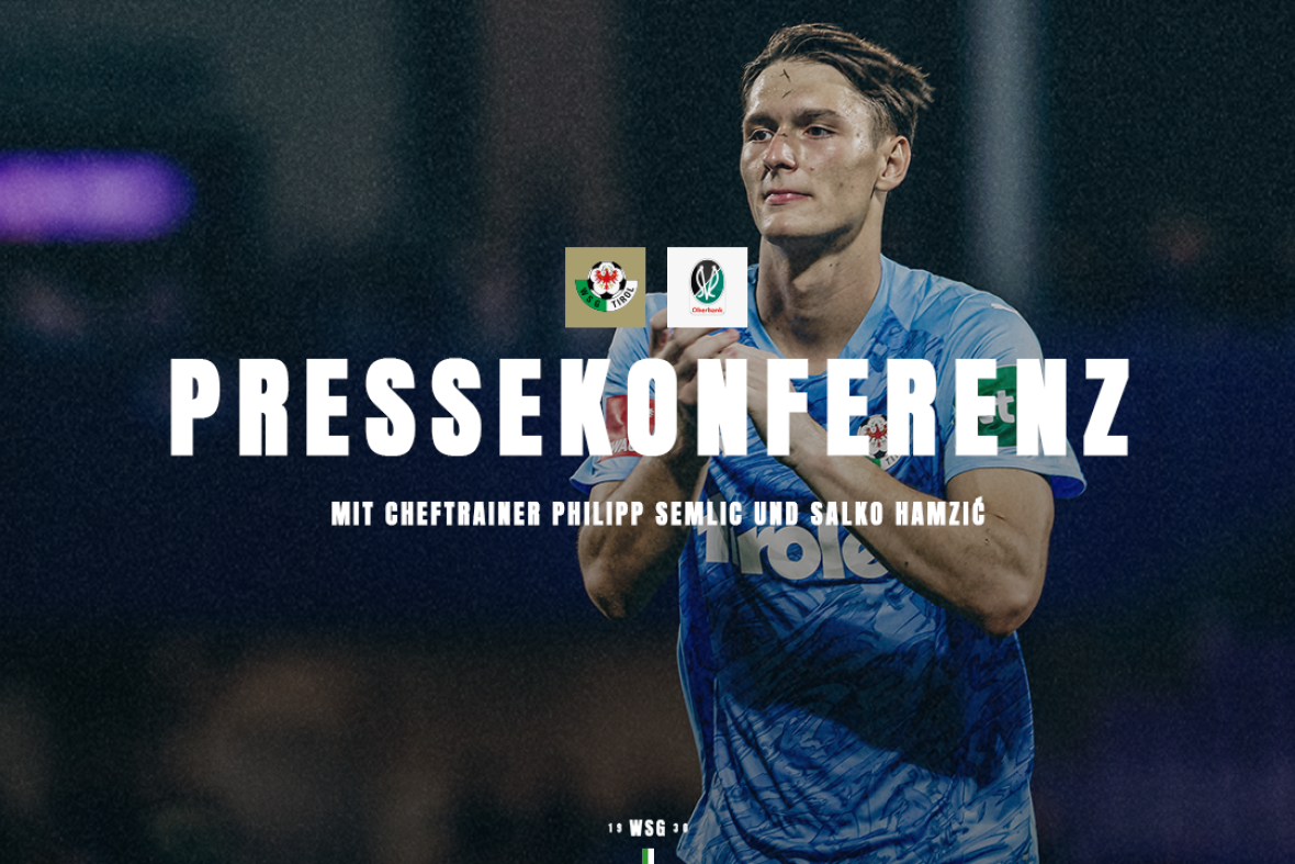 Pressekonferenz vor dem Heimspiel gegen Ried