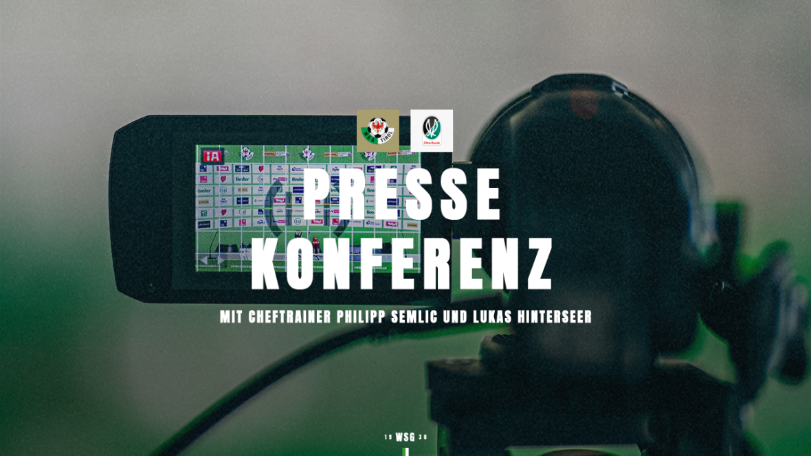 Pressekonferenz vor dem Heimspiel gegen Ried