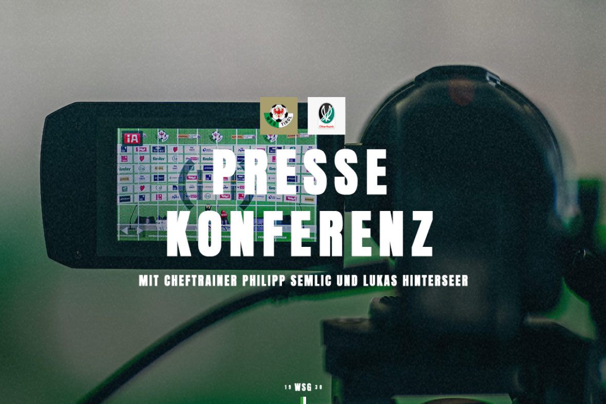 Pressekonferenz vor dem Heimspiel gegen Ried