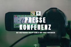 Pressekonferenz vor dem Heimspiel gegen Ried