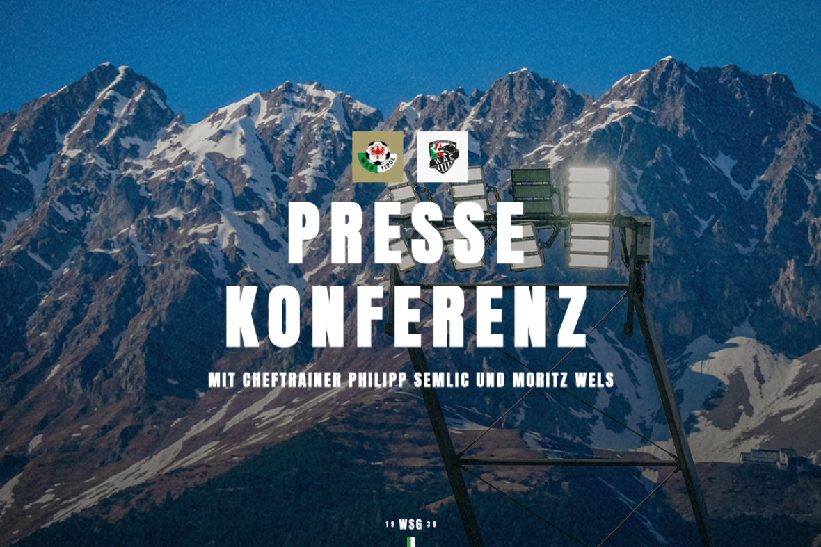Pressekonferenz vor dem Heimspiel gegen den WAC