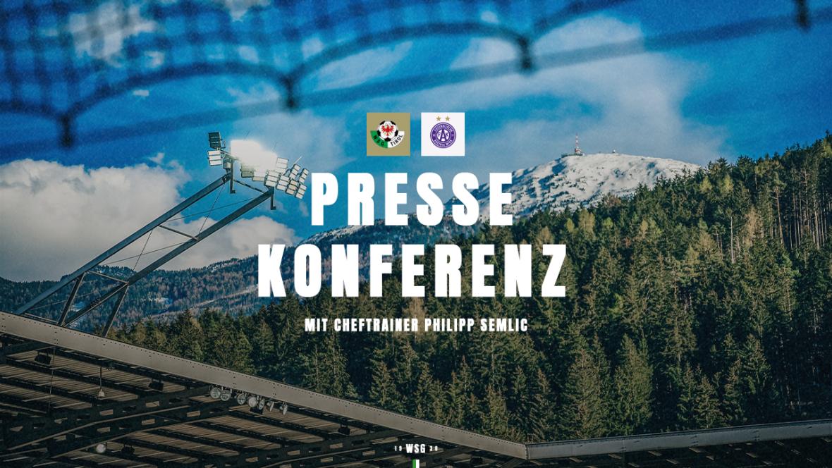 Pressekonferenz vor dem Heimspiel gegen Austria Wien