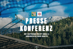 Pressekonferenz vor dem Heimspiel gegen Salzburg