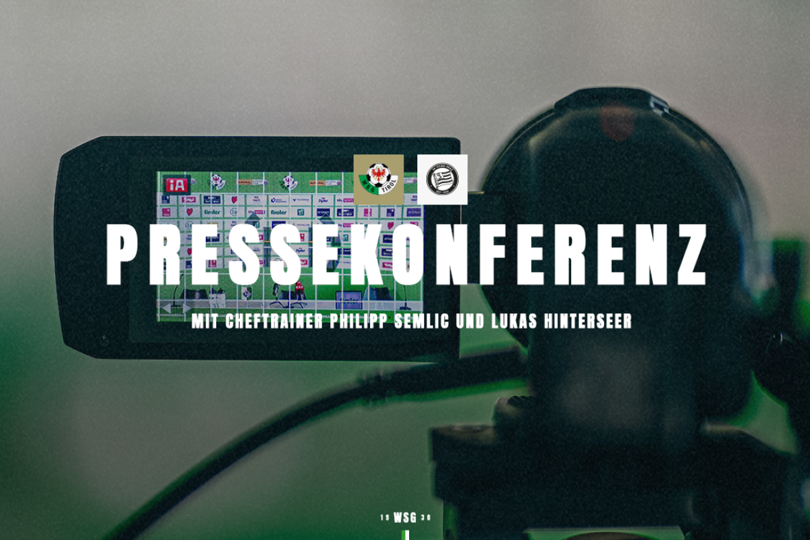 Pressekonferenz vor dem Heimspiel gegen Sturm Graz