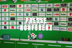 Pressekonferenz vor dem Heimspiel gegen Austria Wien
