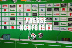 Pressekonferenz vor dem Heimspiel gegen den WAC