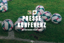Pressekonferenz vor dem Heimspiel gegen den SK Rapid
