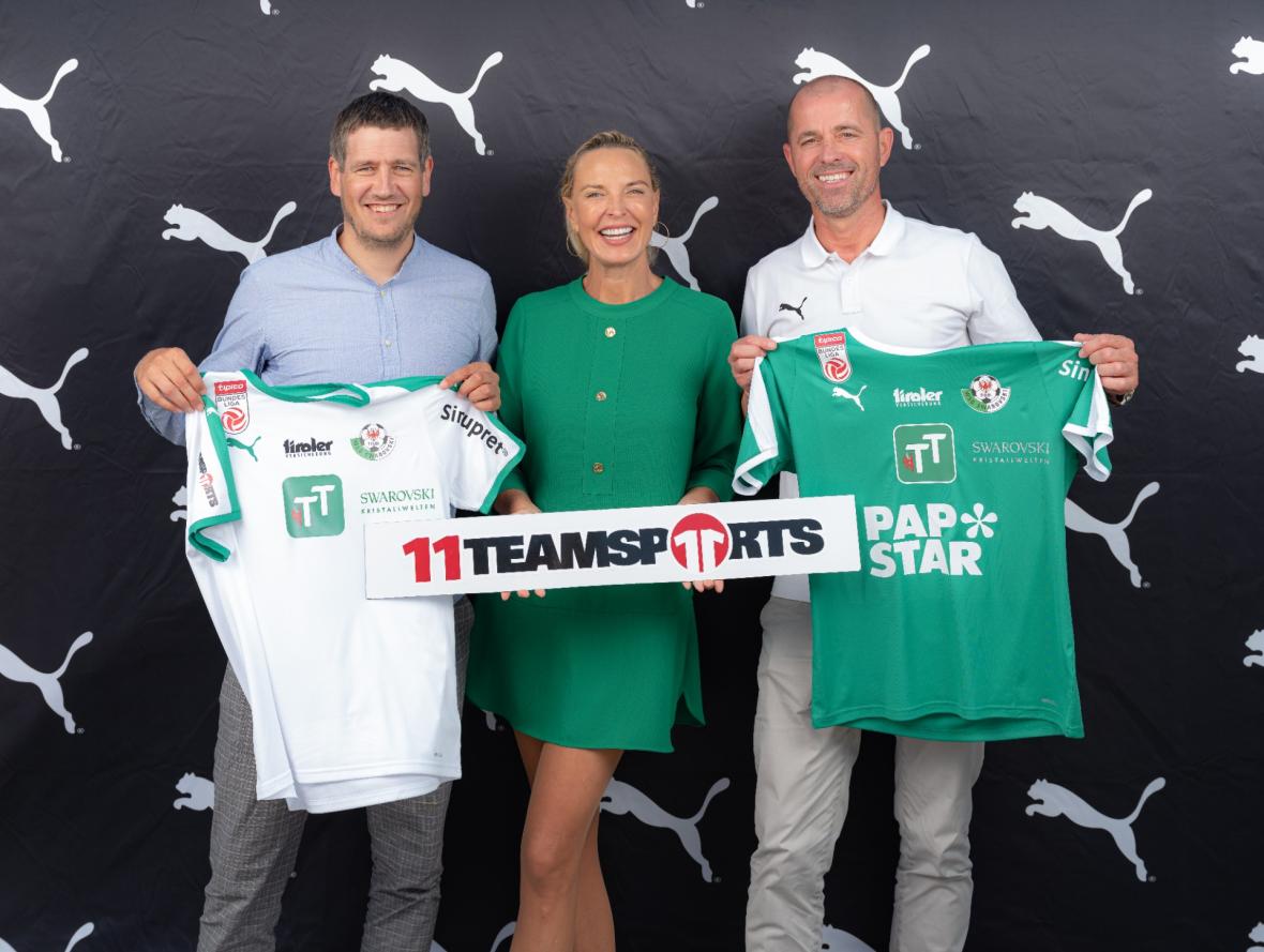 Die WSG Tirol erstrahlt im neuen Puma-Outfit