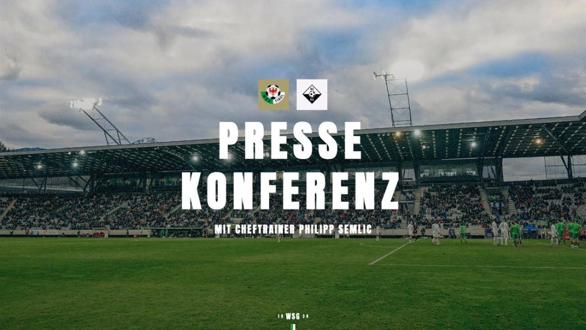 Pressekonferenz vor dem Heimspielabschluss gegen den SCR Altach