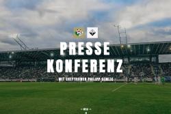 Pressekonferenz vor dem Heimspielabschluss gegen den SCR Altach
