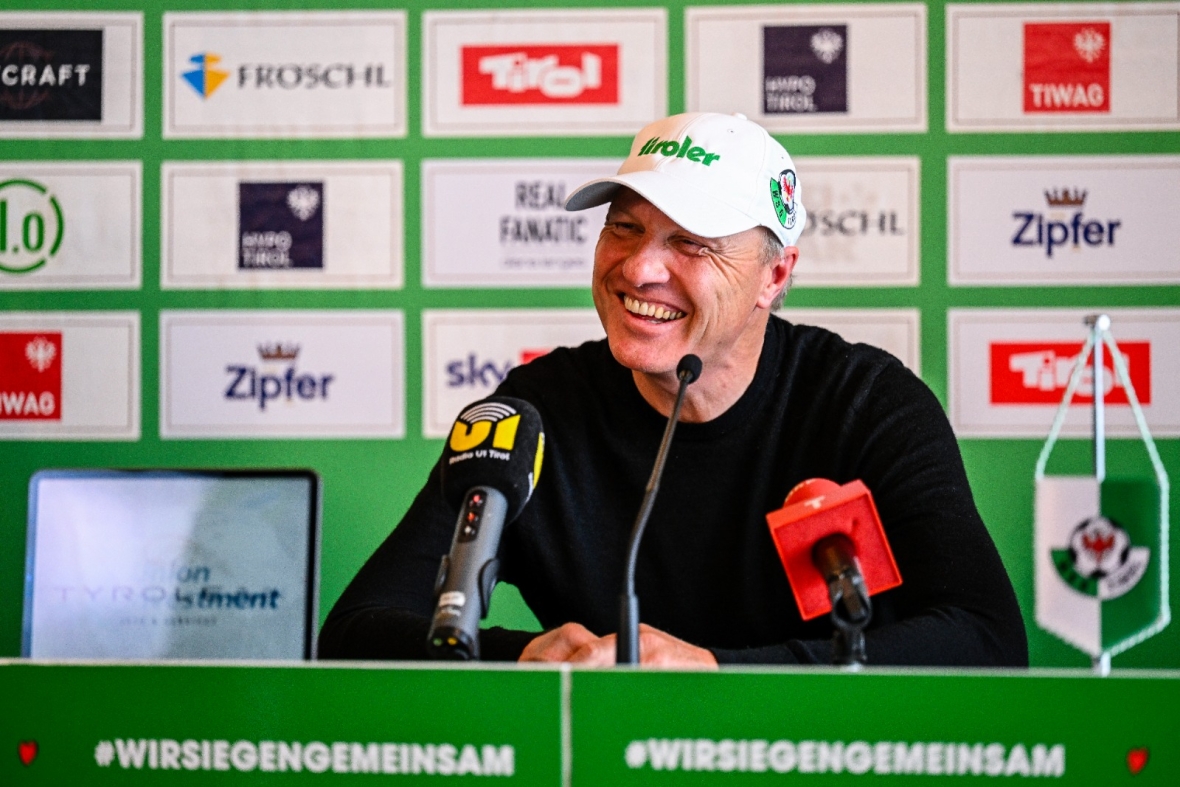 Startschuss für die Abschiedstournee: Cheftrainer Thomas Silberberger verlässt die WSG Tirol zum Saisonende