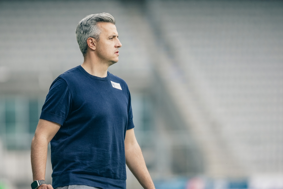 Sah in Hälfte eins eine ansprechende Leistung unserer Mannschaft: Cheftrainer Philipp Semlic