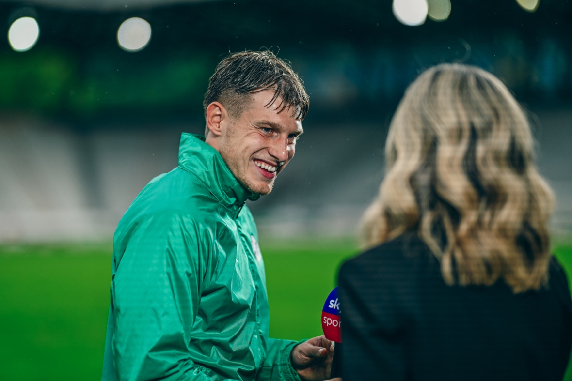 Freut sich auf die Partie gegen seinen ehemaligen Arbeitgeber: Tobias Anselm ist derzeit in bestechender Form und konnte im Cupspiel in Traiskirchen sowie beim Auftakt gegen Hartberg jeweils ein Tor erzielen.