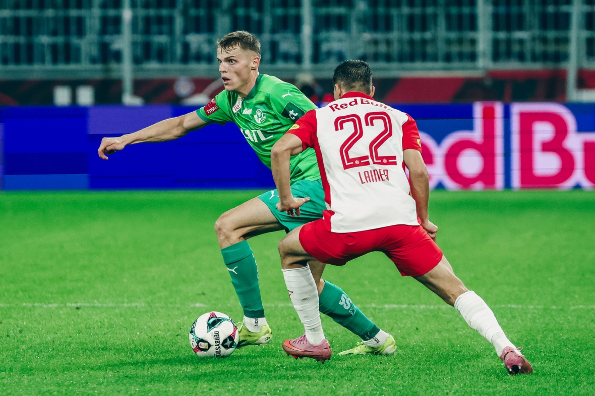 Salzburg im Blick: Benjamin Böckle und Co. wollen gegen den FC Red Bull Salzburg abermals auf Augenhöhe agieren.
