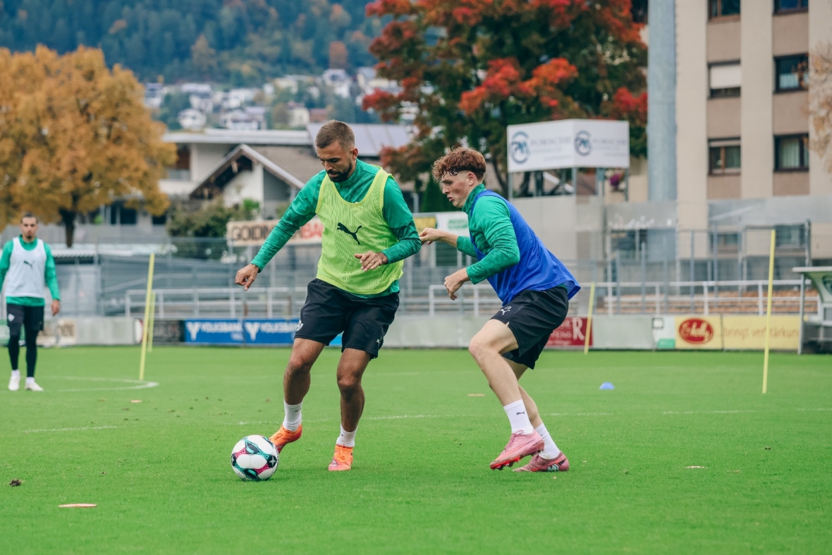 Neben zwei internen Testpartien schenkten sich Lukas Hinterseer, Christian Huetz und Co. auch im Trainingsbetrieb nichts.