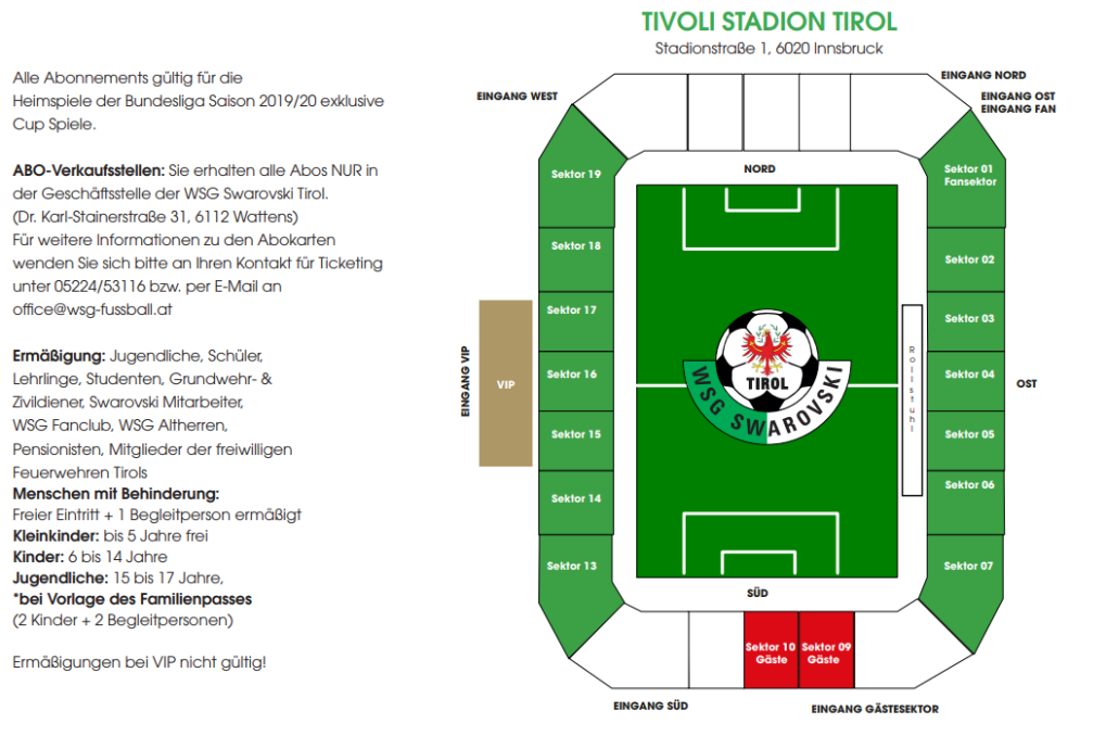 Stadionplan