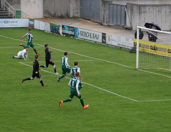 Buchacher bedient Zangerl ideal - dieser trifft zum verdienten 2:0. Zwei weitere Treffer von "Zangi" folgten.